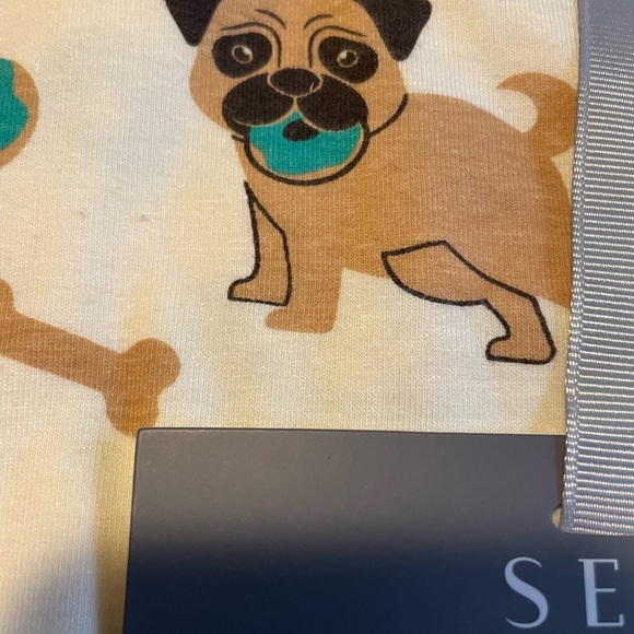 Pugs! Pug mom, Pug life. New size M (8-10) Serra for Aldi PJs loungewear. - Picture 6 of 7